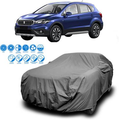 GOSHIV-car and bike accessories Car Cover For Maruti Suzuki S-Cross (With Mirror Pockets)