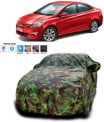 GOSHIV-car and bike accessories Car Cover For Hyundai Verna Transform (With Mirror Pockets)