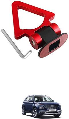 LOVMOTO Universal Tow Hook Kit Car Sticker Decor Bumper Racing Style For Ven-ue 1 m Towing Cable