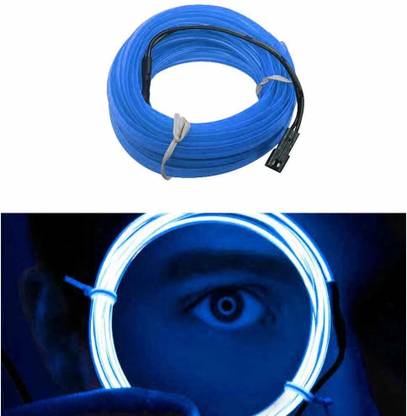 Air Wink EL Wire Car Interior Light Ambient Neon Light for All Car (5 Meter) (Blue) Car Fancy Lights