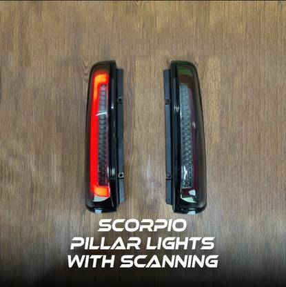 STARX REAR SMOKE PILLAR CLUSTER LIGHT RED COLOUR SET OF 2 FOR SCORPIO 2017-02 Car Reflector Light