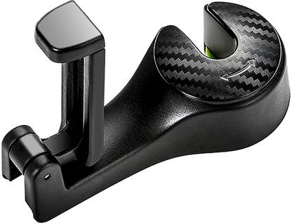 Genesis Black Upgraded Car Seat Hooks 360° Rotation Keep Your Car Organized Car Side Seat Catcher
