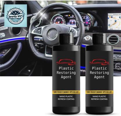 H K GROUP Plastic Restoring Agent Nano Plastic Refresh Coating Vehicle Interior Cleaner