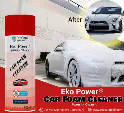 Eko Power Car Bubble Foam Spray Cleaner for car Interior & Exterior ( Dashboard, Mirror, Rim, Seats, Tyers etc) Vehicle Interior Cleaner