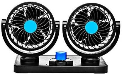 Mototrive StyLISH Car Fan 12V 360 Head 2 Speed Quiet Strong for All Auto Vehicles-Y0928 Car Interior Fan