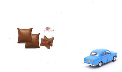 Auto Oprema Brown Leatherite Car Pillow Cushion for HM