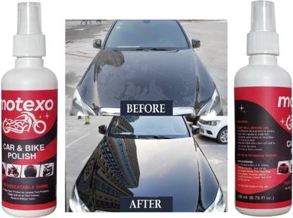 MOTEXO Liquid Car Polish for Dashboard, Tyres, Exterior, Metal Parts, Windscreen, Leather, Chrome Accent, Bumper