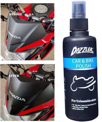Dazzler Liquid Car Polish for Exterior, Dashboard, Leather, Metal Parts, Chrome Accent