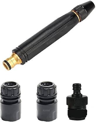 KGBTREADS High Pressure Washing Water Gun,Nozzle Kit with 3 Pcs PVC Hose Quick Connector Pressure Washer