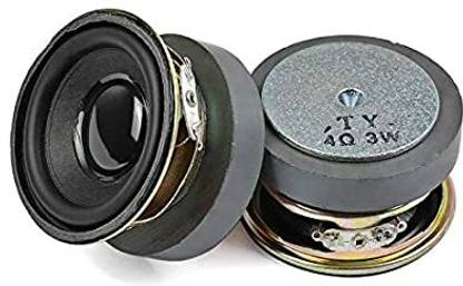 DIYtronics 2 Inch Round Speaker 2 Pc 2 inch 50 mm Full Range Speaker Unit 4 Ohm Bluetooth Coaxial Car Speaker