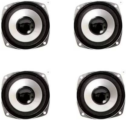 DIYtronics 3 Inch Speaker 3 Inch Speakers for 2.1 Home Theater with Powerful Sound Pack of 4 Coaxial Car Speaker