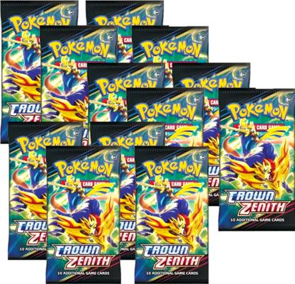 WOYR Pokemon 12 Set Crown Zenith Booster Cards Vstar Vmax V playing card