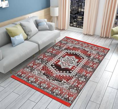 Tijane Maroon Cotton Carpet