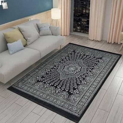 Tijane Black Cotton Carpet