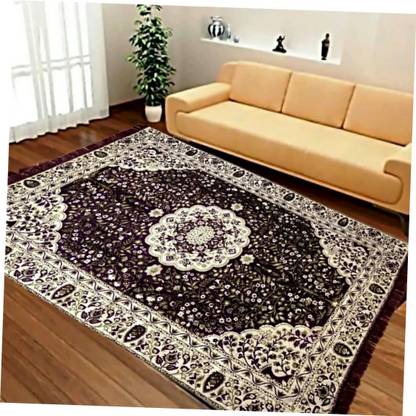 POOJA Multicolor Cotton Carpet