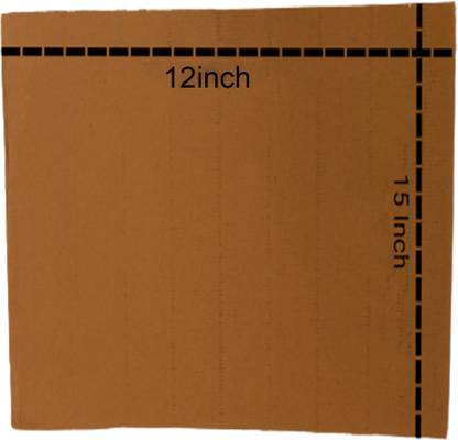 Honbon Corrugated Cardboard E-commerce Packaging, Multi Purpose Use Cutting, 290 GSM (15 inch x 12 inch) Packaging Box