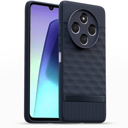 AIZLO Back Cover for POCO M7 5G, Hexa Cube Design | Ultra Slim Soft Case | Inner Velvet Fabric