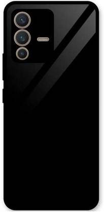 ELEF Back Cover for Vivo v23 pro Luxurious Toughened Glass Back Case With Shockproof Bumper Case