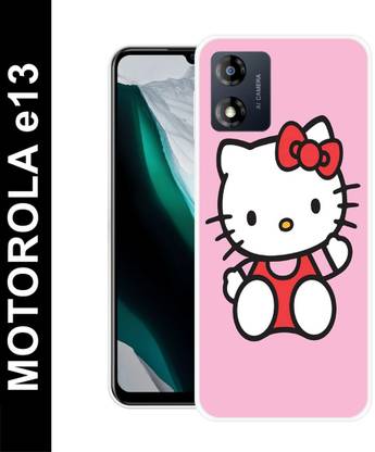 itrusto Back Cover for MOTOROLA e13, Moto e13 Hello Kitty Back Cover
