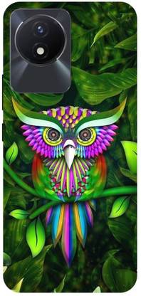 FRONK Back Cover for vivo Y02, V2236, WEED, STONER, ART, LEAF, TRIPPY, GIRL, PIN, OF, ART