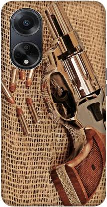 Vojica Back Cover for Oppo A98 5G, CPH2529 Pistol, Gun Back Cover