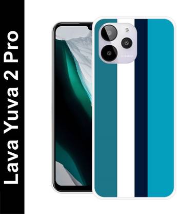 itrusto Back Cover for LAVA YUVA 2 Pro, Lava Yuva 2 Pro, LZX408 colourful stripes Back Cover