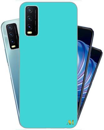 AJM Back Cover for Vivo Y20 Designer Case Cover with Skyblue Color Design