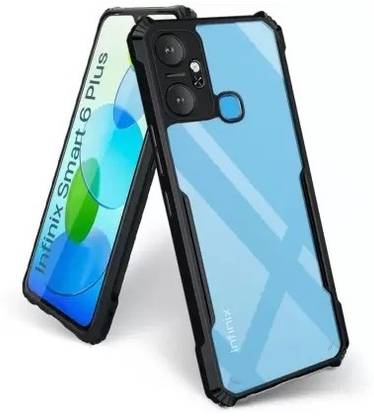 Ghilli Back Cover for Infinix Smart 6 Plus, Premium Shockproof Premium Boom TPU Transparent case