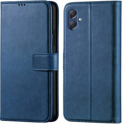 Scyther Back Cover for Samsung Galaxy F05 - Inbuilt Stand & Card Pockets | Hand Stitched | Wallet Flip Case