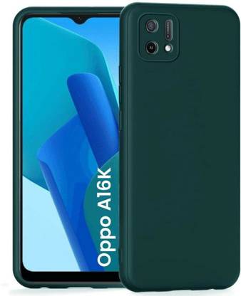 Oppo A16k Ultra Slim Soft Rubberised Back Cover | Inner Velvet Fabric Lining | Silicon Back Cover