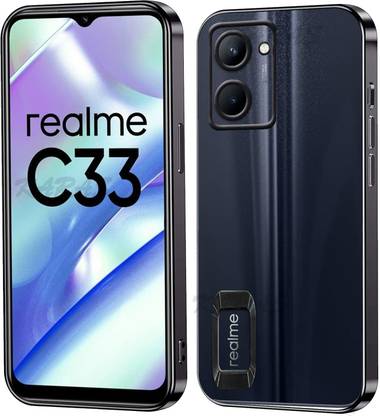 Realme C33 Electroplated Logo View| Slim Shockproof | Soft TPU Thermoplastic Polyurethane Back Cover