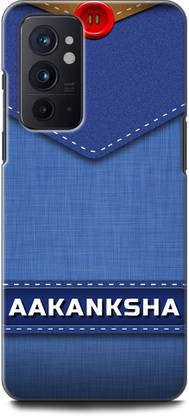WallCraft Back Cover for OnePlus 9RT AAKANKSHA NAME, A, LETTER, BLUE, JEANS, ALPHABET