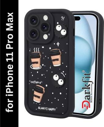 DARKFIT Back Cover for Apple iPhone 11 Pro Max, 3D Coffee Design Case