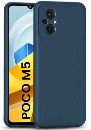 WOW Imagine Back Cover for POCO M5, Ultra Slim Soft | Inner Velvet Fabric Lining | Matte Silicone Back Case