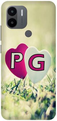 JUGGA Back Cover for REDMI A1 PLUS, MZB0CICIN, P LOVES G NAME,P NAME, G LETTER, ALPHABET,P LOVE G NAME