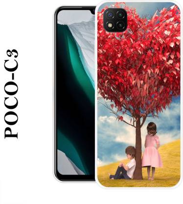 INDIALAND Poco C3 Silicon Back Cover