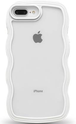 AMEYAA Back Cover for Apple iPhone 7 Plus, iPhone 8 Plus Adorable Curly Wave Frame Clear Case
