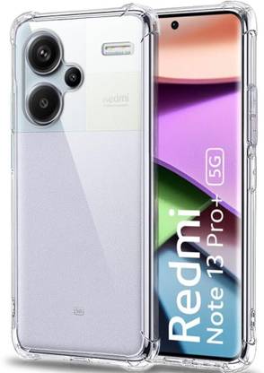 ShieldTech Back Cover for Redmi Note 13 Pro Plus 5G - 360° Protection Crystal Clear Soft Case with Cushioned Edges