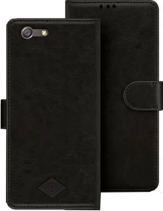 kridha Flip Cover for Oppo Neo 5 flip cover | Oppo 1201 flip cover | Black