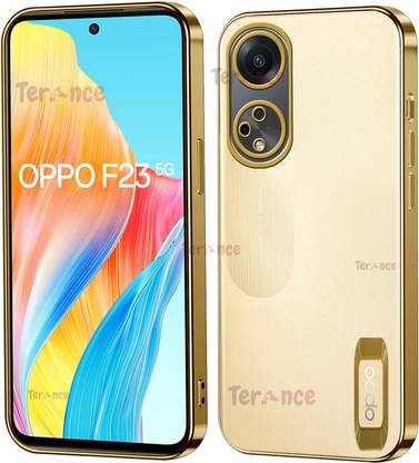 Rance Back Cover for Oppo F23 5G |Luxury Clear Electro-Plating Bumper With Ring |
