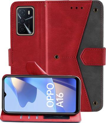 Autofocus Oppo A16 Artificial Leather Back Cover