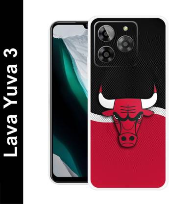 COVERBAK Back Cover for Lava yuva 3, BULL,RED BULL,BLACK,RED,TRENDY