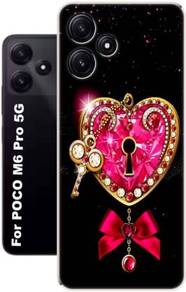 Auqueno Back Cover for Poco M6 Pro 5G Back cover 3127