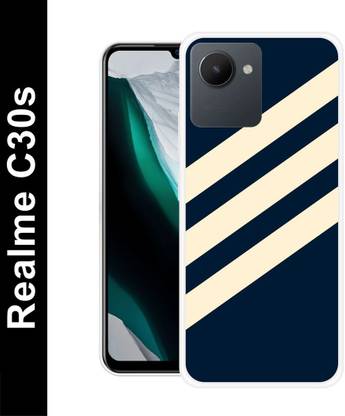 itrusto Back Cover for Realme C30s, realme c30s, RMX/3690 white colour stripes Back Cover