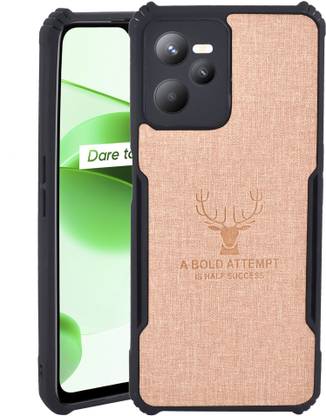 Spicesun Back Cover for Realme C35 / realme narzo 50A Prime / Vegan PU Leather