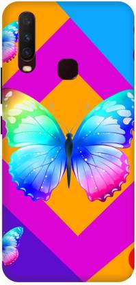 Rockyard Back Cover for vivo Y15, 1901, BUTTERFLY, COLORFULL, BUTTERFLY