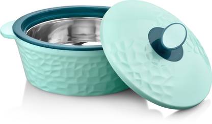 Bola Topaz 2500 Plastic Inner Stainless Steel Casserole, 1.5 Litres,Blue Thermoware Casserole
