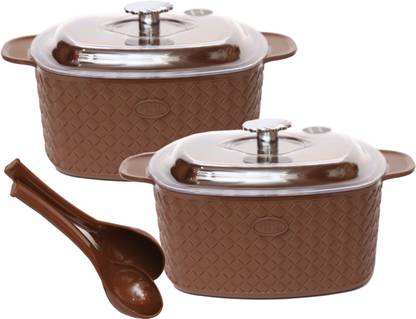 Jaypee Plus Festiva Set for Serving Gifting Dining Table Party Occasional Use Pack of 2 Serve Casserole Set