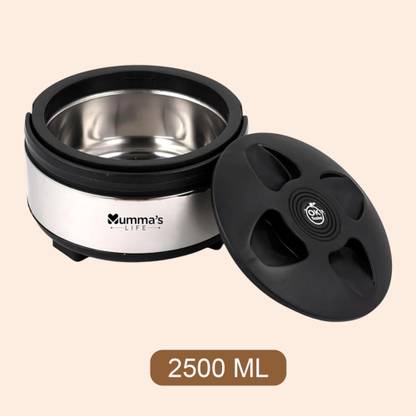 Mumma's LIFE Johnny Stainless Steel Casserole for Roti|Hot Box for Kitchen|Serving Bowl2000ML Thermoware Casserole