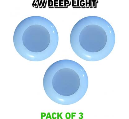 AP Source 4 WATT DEEP LED LIGHT Size 3 Inch (Small Size) PACK OF 3 Recessed Ceiling Light Ceiling Lamp
